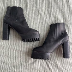 JEFFREY CAMPBELL | High Platform Chelsea Booties | SZ 10